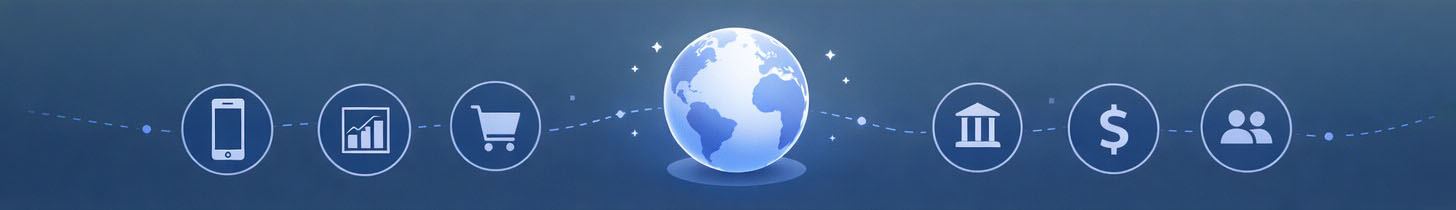 Marketing stripe illustration